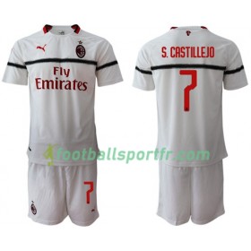 Tenue AC Milan S.Castillejo 7 Enfant Extérieur 2018-2019 Maillot de Foot